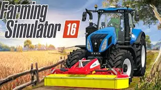 New Holland tractor with mover delivery in fs16 gameplay Timelapse