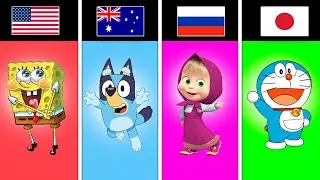 The MOST FAMOUS Cartoon From Each Country!