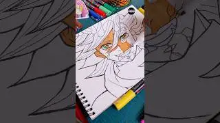 Douma drawing 😎✨ #shorts #douma #kimetsunoyaiba