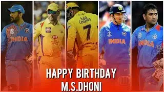 Happy Birthday Dhoni Whatsapp Status || Dhoni Whatsapp Status || Dino Beatz Tamil