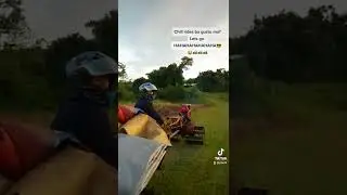 Chill rides sa hand tractor😎😂