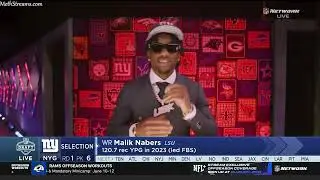 New York Giants draft Malik Nabers with 6th overall pick | 2024 NFL Draft
