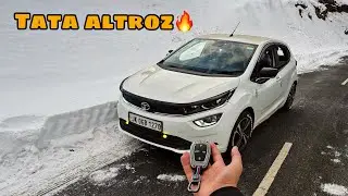 Tata Altroz petrol in SNOW❄️ Bhaderwah jammu and Kashmir🏔️#tatamotors #tataaltroz