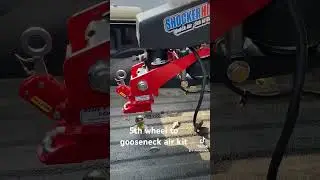 Nailed it - hooking up a #5thwheel to #gooseneck #airride kit on a #camper