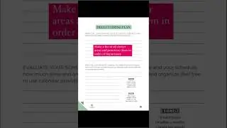 How to Create a Decluttering Plan - Tutorial ✨#planning #clutterfree #organization