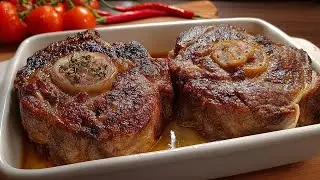 Такое мясо из духовки моя семья попробовала впервые – вкусный ужин!