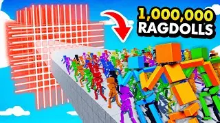 MASSIVE LASER SHREDDER vs 1,000,000 RAGDOLLS