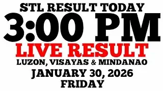 STL Result Today 3:00 PM Draw January 30, 2026 Friday STL Luzon, Visayas, Mindanao LIVE Result