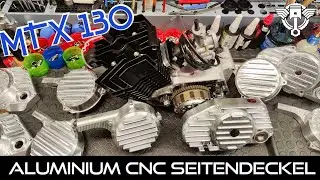 Simson MTX Motor mit CNC gefrästen Kupplungsdeckel und Lichtmaschinendeckel für PZ Tuning/JW Sport
