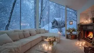 ❄️🌹 Snowy Window Piano | 4 Hours of Relaxing Soft Piano in a Cozy Room for Focus, Rest, and Sleep