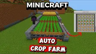 HOW TO BUILD AUTO CROP FARM 🌾 |  #minecraft #farm #dreamboy #potato #carrot #wheat 