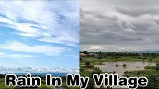 Rain In Beautiful And Green Countryside In Pakistan| Heavy Rain In Village| Insomnia Gone Instantly