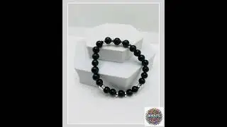 Mens Jewelry Black Onyx Bracelet, Beaded Bracelet for Men, Goth Bracelet, Gifts for Him, Gifts fo...