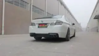 BMW 535 modified RES Racing stainless steel intelligent variable valve exhaust system effect