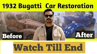 Bugatti 1932 Model Car Restoration | Car Restoration  #viralvideo #viral #bugatti #car 