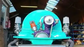 vw beetle 1641 engine twin 34 webber carbs, engle 100 cam, with autocavan exhaust 🤩 b289