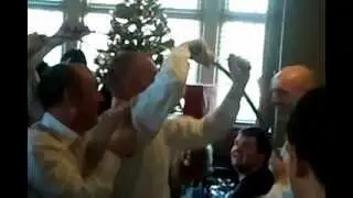 Monkseaton Morris Men dancing Winlaton 1st Jan 2013, Monkseaton Arms