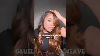 GLUELESS Quick Weave Done RIGHT! #gluelesswig #gluelesswigs #quickweave