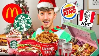 Trying EVERY Holiday Menu Item From Fast Food Restaurants!