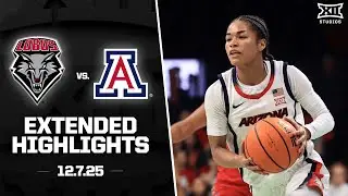 New Mexico vs. Arizona Extended Highlights | 2025-26 Big 12 Women's Basketball