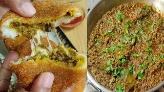 Cheesy Keema Pockets 😋Mutton Keema Pockets | Snacks Recipe Nafisha's Flavour