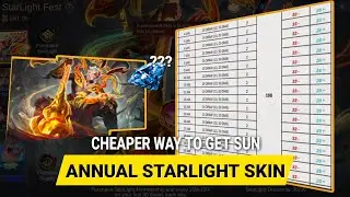 CHEAPEST WAY TO GET SUN ANNUAL STARLIGHT SKIN /MLBB 