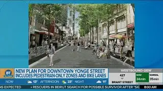 Yonge Street is getting pedestrian-only zones and redesigned bike lanes!