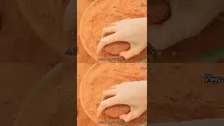 Red Dirt Crush🔥#asmr #shorts #short #sandcement #reddirt #cement #concrete #crumbling #viral #dusty