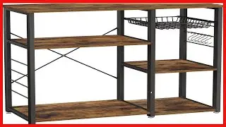Great product -  VASAGLE ALINRU Kitchen Baker&rsquo;s Rack, Coffee Bar, Microwave Oven Stand, with Steel F