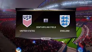 FIFA 19 Gameplay International Friendly Fixture USA v ENGLAND