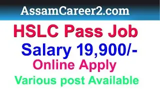 All New Job Updates//Assam govt job update//New job recruitment 2020//NEIST Job//AssamCareer2