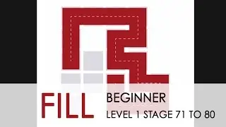 Fill one line puzzle game  | walkthrough Beginner level 1 stage 71 to 80