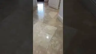 Travertine Restoration #floorpolishing #terrazzo #terrazzofloor #marble