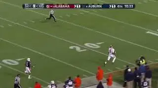 99-Yard Iron Bowl Touchdown Pass (November 30, 2013; Alabama at Auburn in the Kick Six Game)