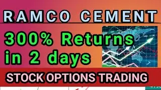 RAMCO CEMENT FALL 300% Returns in stock options