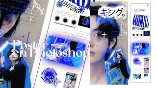 MÍRAME HACER UN POSTER DE BTS ESTILO PINTEREST EN PHOTOSHOP @itsporcelain