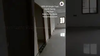 Single floor flat for sale #1850 sft #northfacing #home #house Vanasthalipuram