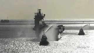 FAREWELL HMS OCEAN - HMS OCEAN L12 ENTERS DEVONPORT FOR THE FINAL TIME - 9th February 2018