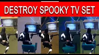 Destroy spooky TV sets (5) All locations in Fortnite - Foreshadow Quest