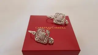 Серьги Carrera y Carrera коллекция Taj Mahal белое золото и бриллианты!
