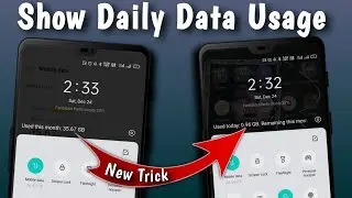 How to Enable Today Data Usages Option On Notification Bar After Update  For All Realme  Device
