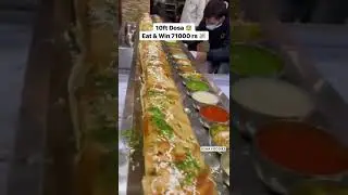 10 Feet Dosa | Eat & Win 71000 Rs | Kumbhkaran Dosa #shorts