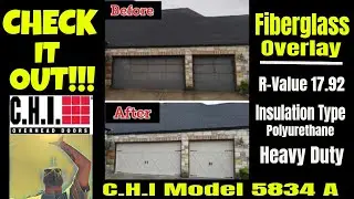C.H.I Overhead Carriage House Garage Door with Fiberglass Overlay