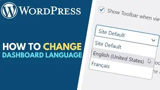 How to Change WordPress Dashboard Language