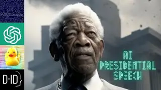 Creating an AI based presidential speech - staring AI Morgan Freeman