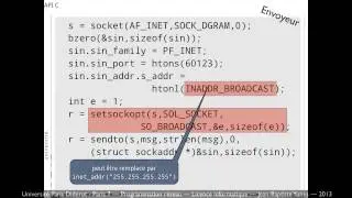 Cours programmation socket (r&eacute;seau) n&deg;6 p.2 -  Broadcast et Multicast en Java et C)