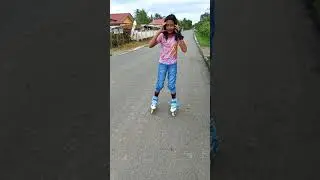 vira sepatu roda gembira tapi jatuuh..🤪🤣