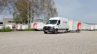 Warmwasserversorgung mit einer mobilen Heizzentrale