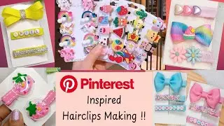 Top Small Business Ideas | Pinterest Inspired Hair clips Making At Home #diyaccessories #trending