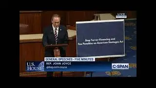 Dr. Joyce speaks in support of the Stop Terror-Financing and Tax Penalties on American Hostages Act
